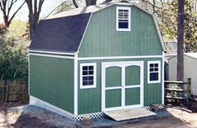 The Heritage XL barn-style building with higher sidewalls and larger dimensions